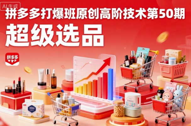拼多多打爆班原创高阶技术第50期，超级选品 - 严选资源大全 - 严选资源大全