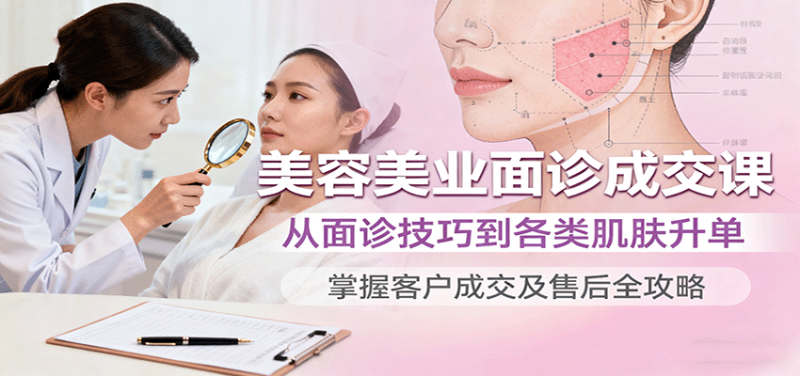 美容美业面诊成交课,从面诊技巧到各类肌肤升单,掌握客户成交及售后全攻略 - 严选资源大全 - 严选资源大全