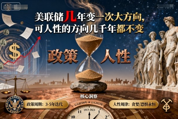 付费文章：美联储几年变一次大方向，可人性的方向几千年都不变 - 严选资源大全 - 严选资源大全