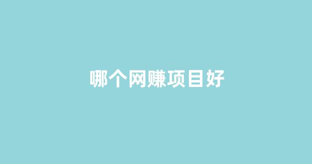 哪个网赚项目好 - 严选资源大全 - 严选资源大全