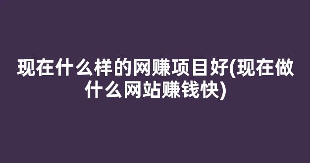 现在什么样的网赚项目好(现在做什么网站赚钱快) - 严选资源大全 - 严选资源大全