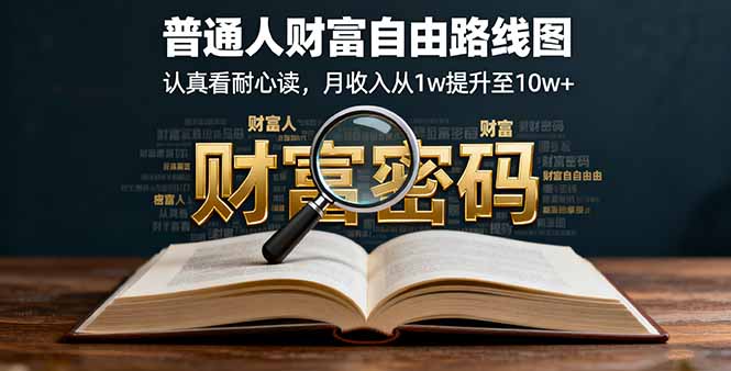 某付费文：普通人财富自由路线图，认真看耐心读，月收入从1w提升至10w+ - 严选资源大全 - 严选资源大全