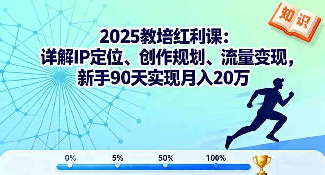 （16178期）2025教培红利课：详解IP定位、创作规划、流量变现，新手90天实现月入20万 - 严选资源大全 - 严选资源大全