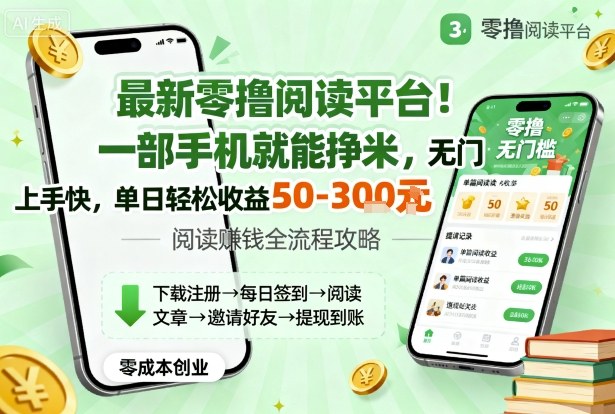 最新零撸阅读平台！一部手机就能挣米，无门槛上手快，单日轻松收益50-3张【揭秘】 - 严选资源大全 - 严选资源大全