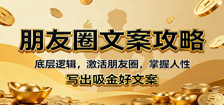朋友圈文案攻略:底层逻辑,激活朋友圈,掌握人性,写出吸金好文案 - 严选资源大全