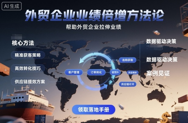 外贸企业业绩倍增方法论，帮助外贸企业拉伸业绩 - 严选资源大全 - 严选资源大全