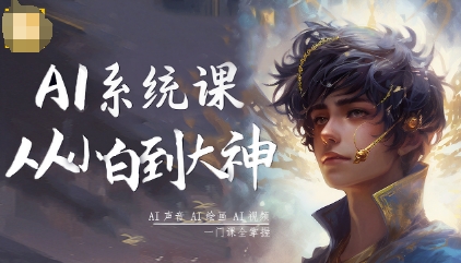 AI系统课程，从小白到大神系统学AI，AI声音-AI绘画-AI视频一门课全掌握 - 严选资源大全 - 严选资源大全