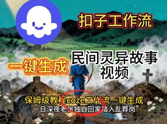 Coze扣子工作流一键生成民间灵异故事视频，保姆级教程搭建教学 - 严选资源大全