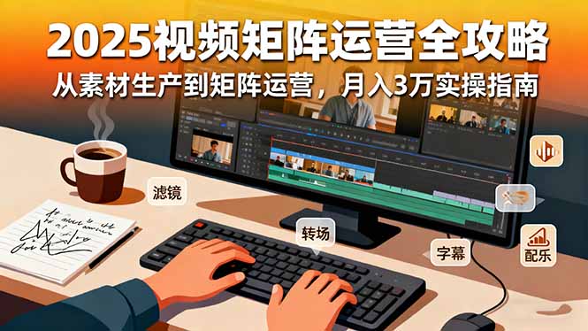 2025短视频矩阵运营全攻略：从素材生产到矩阵运营，月入3万实操指南 - 严选资源大全 - 严选资源大全