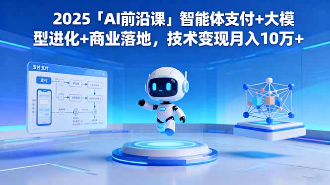 2025「AI前沿课」智能体支付+大模型进化+商业落地,技术变现月入10万+ - 严选资源大全