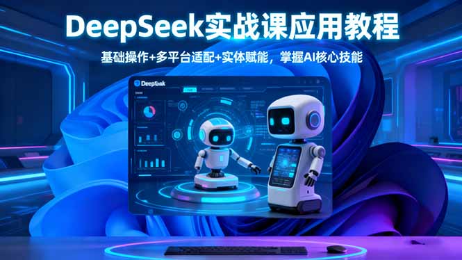 DeepSeek实战课应用教程、基础操作+多平台适配+实体赋能,掌握AI核心技能 - 严选资源大全