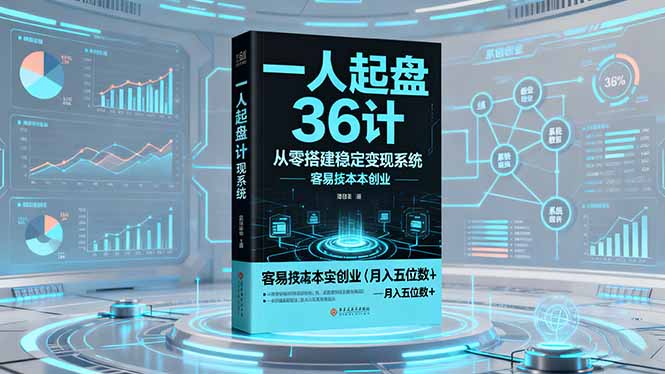 一人起盘36计:从零搭建稳定变现系统,实现低成本创业,月入五位数+ - 严选资源大全