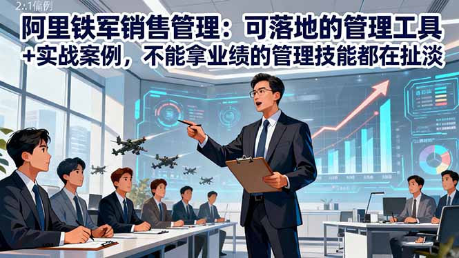 阿里铁军销售管理：可落地的管理工具+实战案例，不能拿业绩的管理都在扯淡 - 严选资源大全