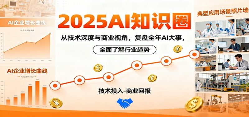 2025AI知识圈，从技术深度与商业视角，复盘全年AI大事，全面了解行业趋势 - 严选资源大全 - 严选资源大全