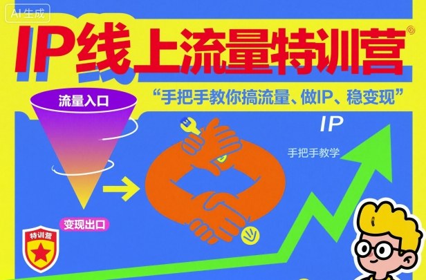 IP线上流量特训营，手把手教你搞流量、做IP、稳变现 - 严选资源大全 - 严选资源大全
