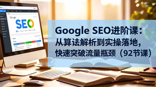 Google SEO进阶课：从算法解析到实操落地，快速突破流量瓶颈(92节课 - 严选资源大全