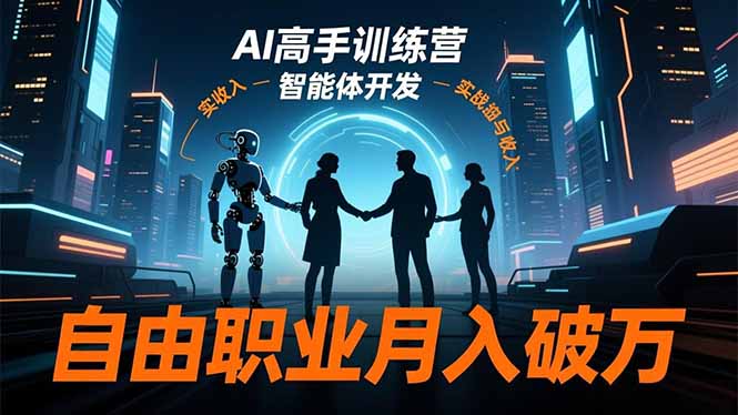 AI高手训练营3.0，ChatGPT，Midjourney，智能体开发，自由职业月入破万 - 严选资源大全