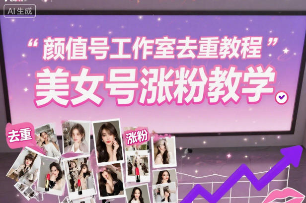 颜值号工作室去重教程，美女号涨粉教学 - 严选资源大全