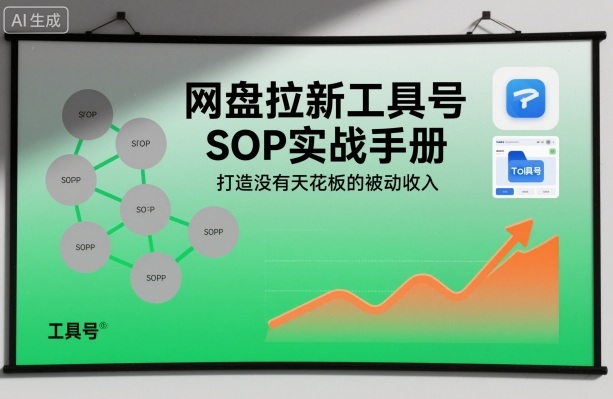 网盘拉新工具号SOP实战手册，打造没有天花板的被动收入 - 严选资源大全