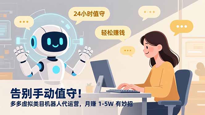 告别手动值守！多多虚拟类目机器人代运营，月赚 1-5W 有妙招 - 严选资源大全 - 严选资源大全