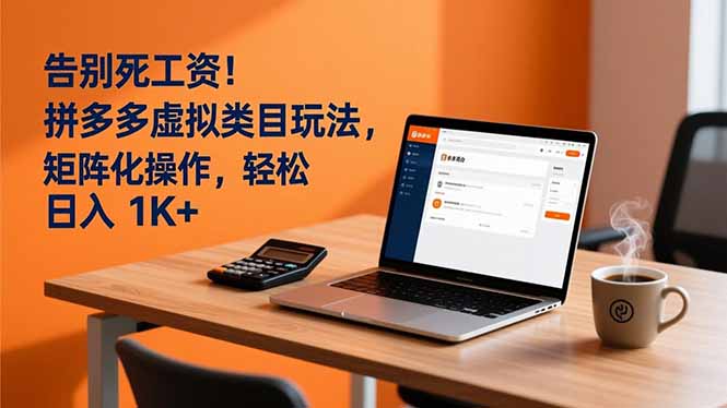 告别死工资！拼多多虚拟类目玩法，矩阵化操作，轻松日入 1K+ - 严选资源大全