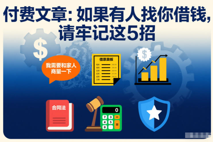 付费文章:如果有人找你借钱,请牢记这5招 - 严选资源大全