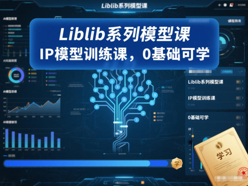 Liblib系列模型课,IP模型训练课,0基础可学 - 严选资源大全