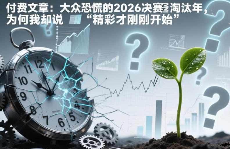 付费文章:大众恐慌的2026决赛淘汰年,为何我却说“精彩才刚刚开始”? - 严选资源大全