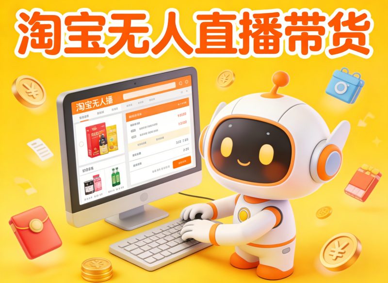 淘宝无人直播带货，24小时自动卖货，月佣金1W+，不违规不封号，不用露脸 - 严选资源大全 - 严选资源大全