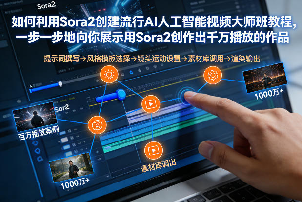 如何利用Sora2创建流行AI人工智能视频大师班，一步一步地向你展示用Sora2创作出千万播放的作品 - 严选资源大全