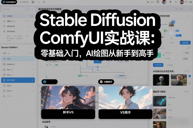 Stable Diffusion ComfyUI实战课：零基础入门，AI绘图从新手到高手 - 严选资源大全