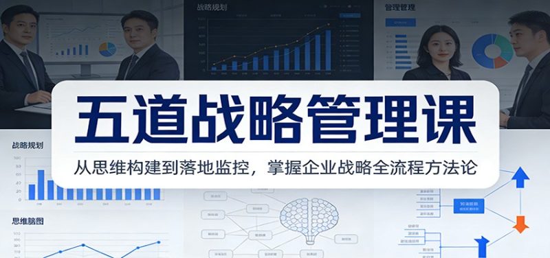五道战略管理课：从思维构建到落地监控，掌握企业战略全流程方法论 - 严选资源大全 - 严选资源大全