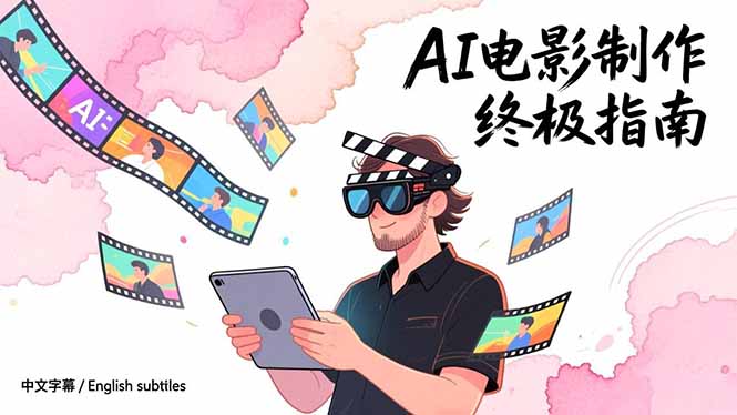 AI电影制作终极指南：从创意到成片，系统掌握智能影视全流程实战课(中英字幕 - 严选资源大全