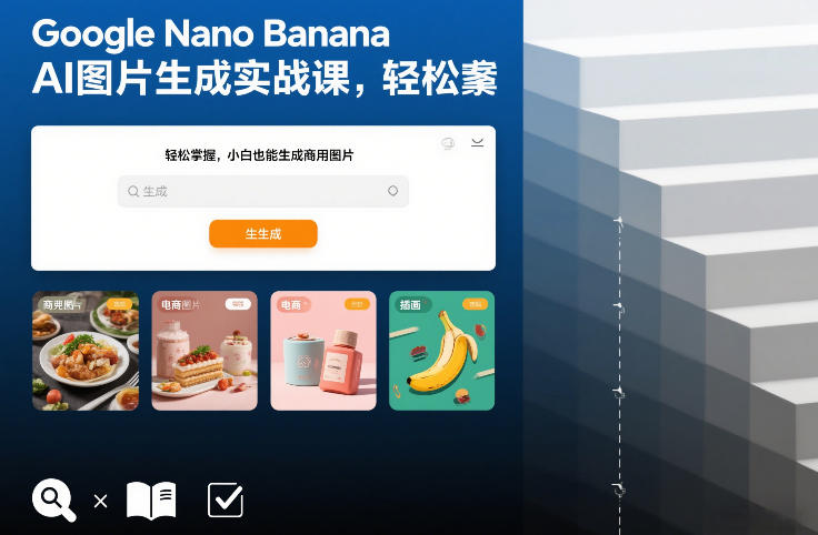 Google Nano Banana AI图片生成实战课，轻松掌握，小白也能生成商用图片 - 严选资源大全