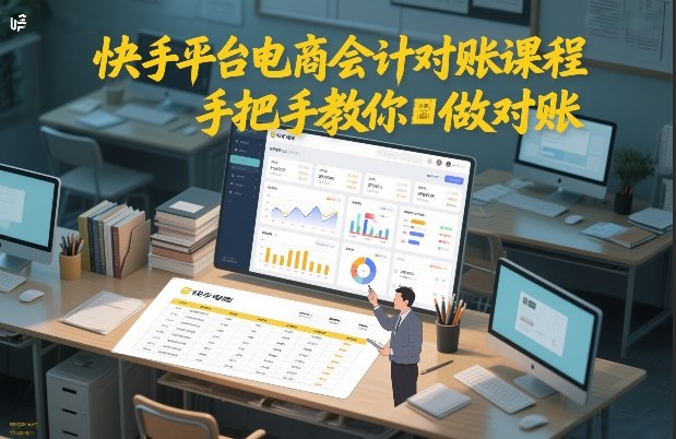 快手平台电商会计对账课程，手把手教你做对账 - 严选资源大全