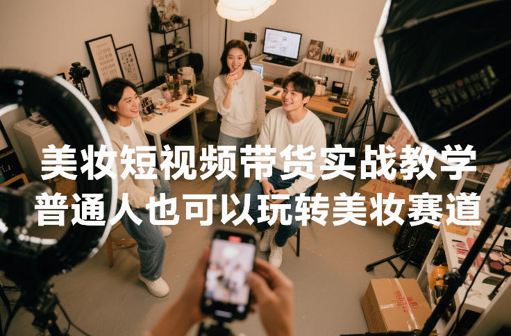美妆短视频带货实战教学，普通人也可以玩转美妆赛道 - 严选资源大全