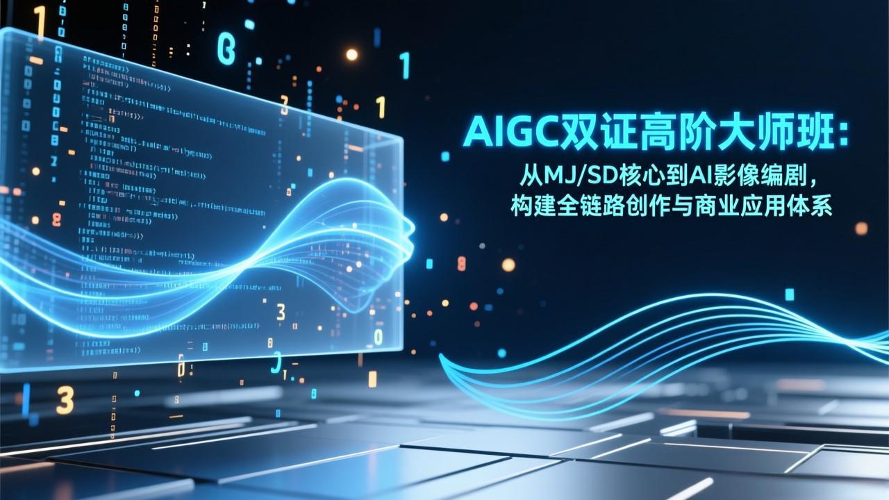 AIGC双证高阶大师班：从MJ/SD核心到AI影像编剧，构建全链路创作与商业应用体系 - 严选资源大全
