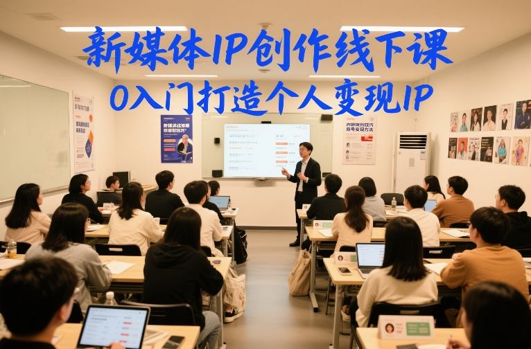 新媒体IP创作线下课,0入门打造个人变现IP - 严选资源大全