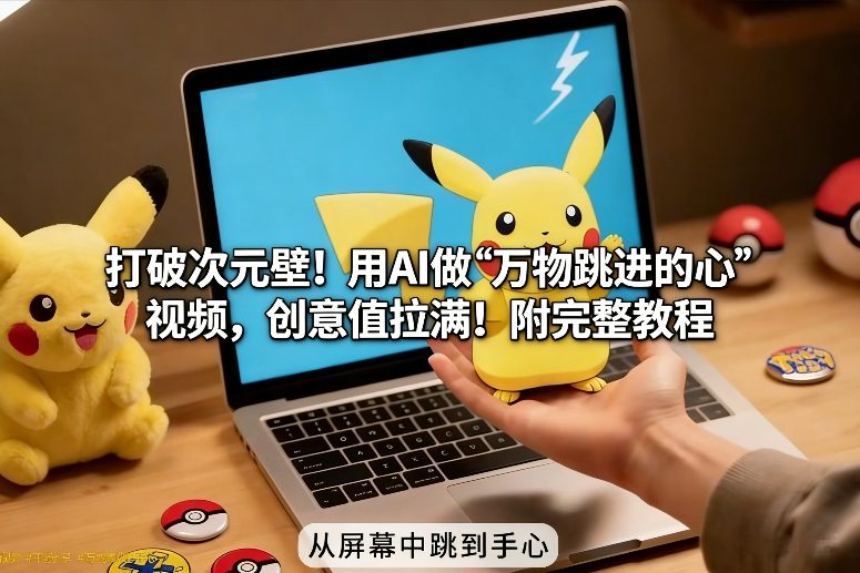 打破次元壁!用AI做【万物跳进手心】视频,创意值拉满!附完整教程 - 严选资源大全