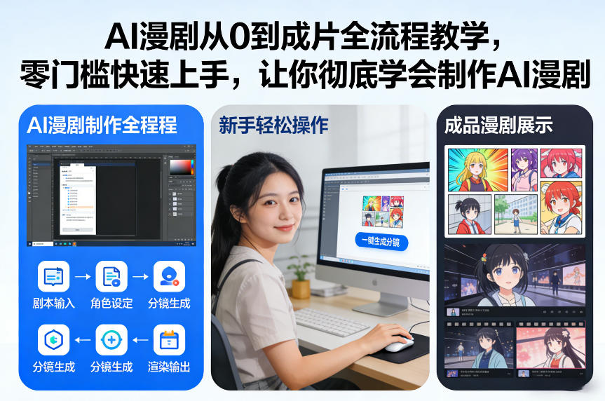 AI漫剧从0到成片全流程教学,零门槛快速上手,让你彻底学会制作AI漫剧【保姆级教程】 - 严选资源大全