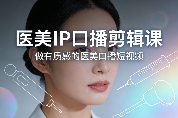 医美IP口播剪辑课,做有质感的医美口播短视频 - 严选资源大全