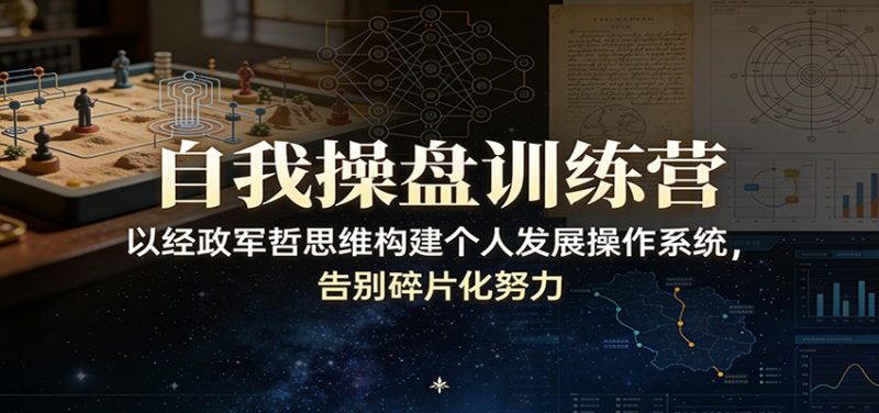 自我操盘训练营：以经政军哲思维构建个人发展操作系统，告别碎片化努力 - 严选资源大全 - 严选资源大全