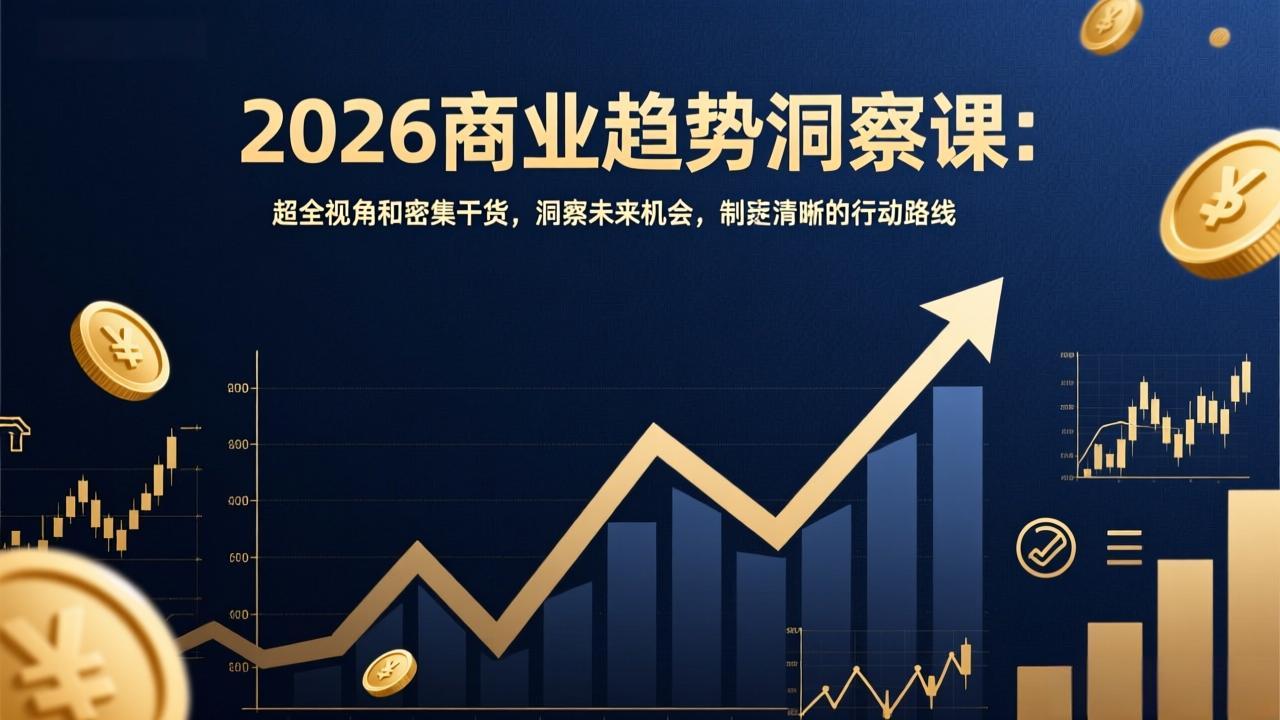 2026商业趋势洞察课：超全视角和密集干货，洞察未来机会，制定清晰的行动路线 - 严选资源大全
