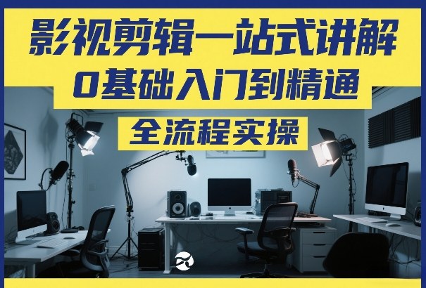 影视剪辑一站式讲解，0基础入门到精通，全流程实操 - 严选资源大全