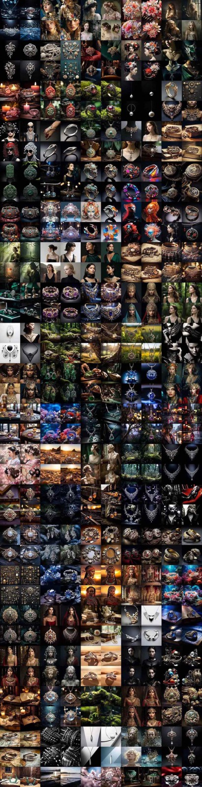 图片[9] - 463个Midjourney珠宝摄影提示词：覆盖全品类珠宝，AI设计秒出专业效果 - 严选资源大全 - 严选资源大全