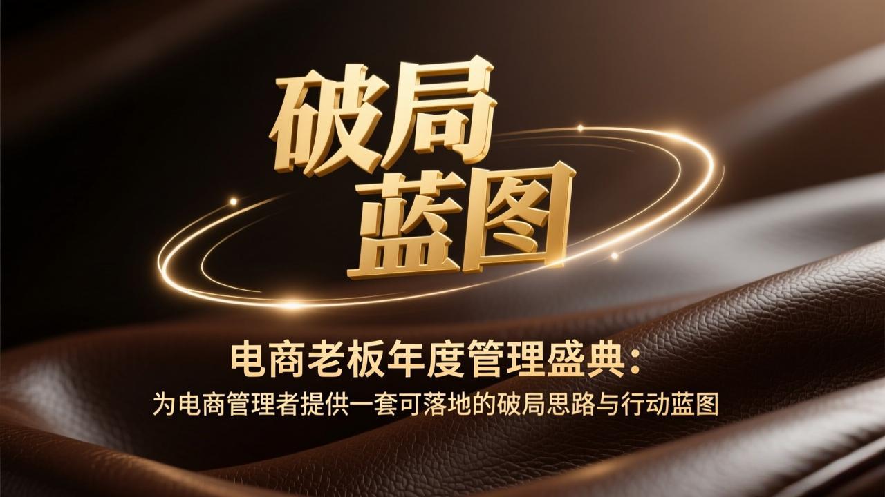 电商老板年度管理盛典：为电商管理者提供一套可落地的破局思路与行动蓝图 - 严选资源大全