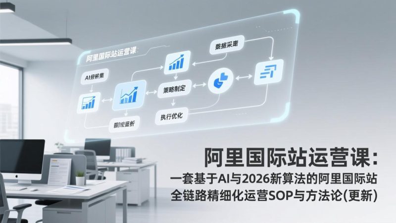 阿里国际站运营课：一套基于AI与2026新算法的阿里国际站全链路精细化运营SOP与方法论(更新 - 严选资源大全 - 严选资源大全