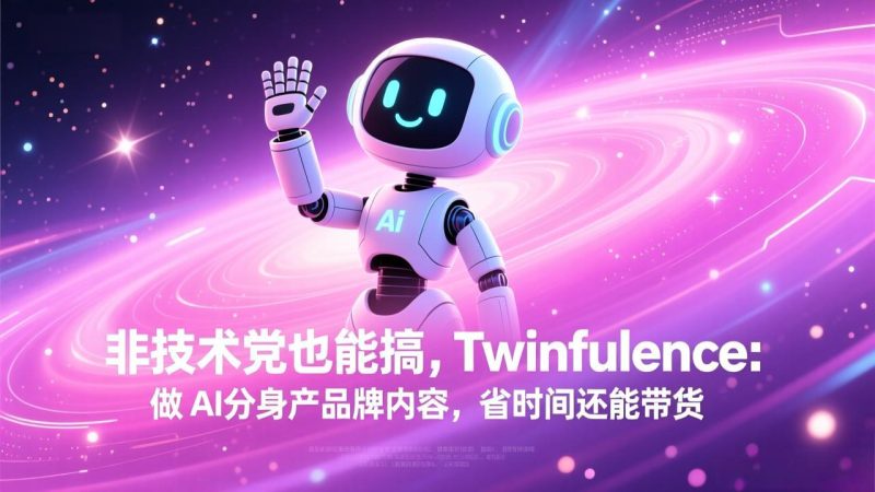 非技术党也能搞!Twinfluence:做 AI 分身产品牌内容,省时间还能带货 - 严选资源大全 - 严选资源大全
