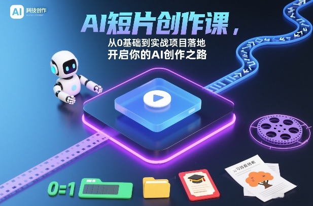 AI短片创作课，从0基础到实战项目落地，开启你的AI创作之路(更新) - 严选资源大全