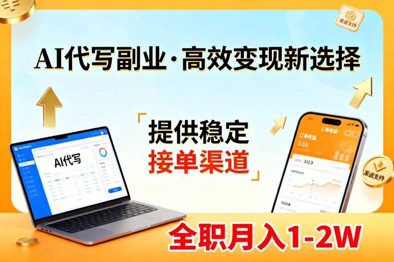 AI代写副业,高效变现,提供渠道,永不失业副业兼职 全职月入1-2W【SOP手册】 - 严选资源大全 - 严选资源大全